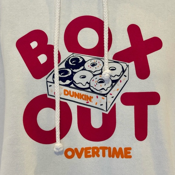 Dunkin Donuts x Overtime Box Out Graphic Hoodie Men’s size XL NWT - Picture 2 of 6